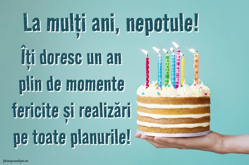 Felicitări și Imagini de Ziua de Naștere pentru Nepot: Tort
