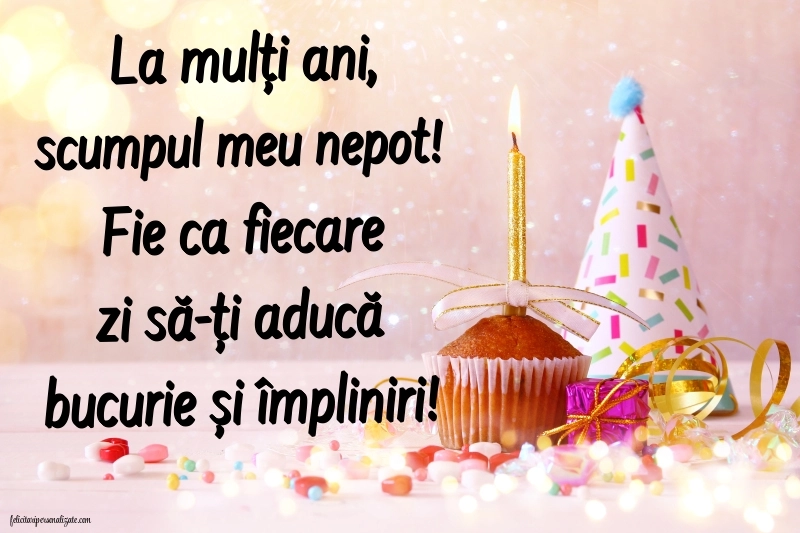 Felicitări și Imagini de Ziua de Naștere pentru Nepot: Tort
