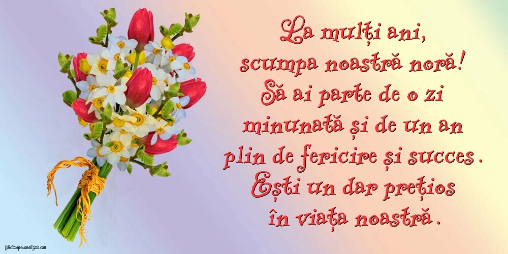 Imagini cu La mulți ani pentru nora mea: Flori