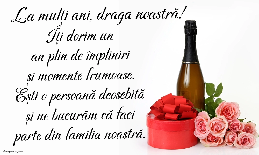 Imagini La Mulți Ani Nora Mea: Șampanie și flori