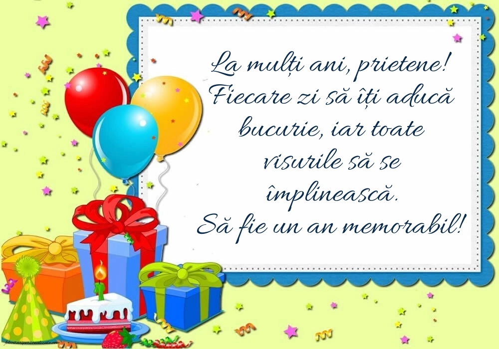 Imagini de Ziua de Naștere pentru Prieten: Baloane și Cadouri