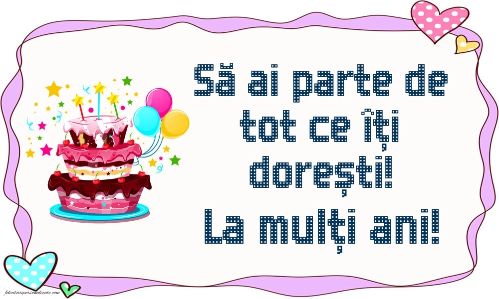 Poze cu urări de LA MULȚI ANI pentru prieten: Tort