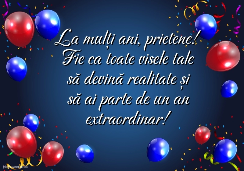 Imagini de Ziua de Naștere pentru Prieten: Baloane