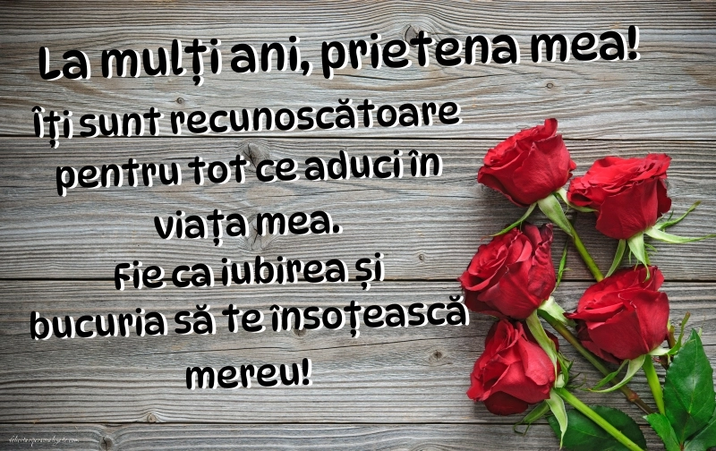 Imagini frumoase de Ziua de Naștere pentru Prietenă: Trandafiri