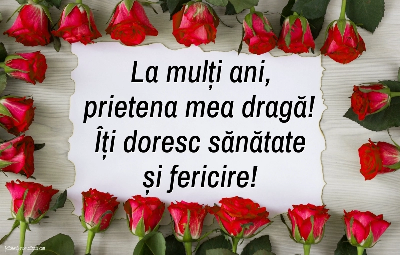 Poze cu urări de LA MULȚI ANI pentru prietenă: Flori
