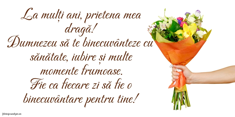 Imagini La Mulți Ani Prietena Mea: Buchet de flori