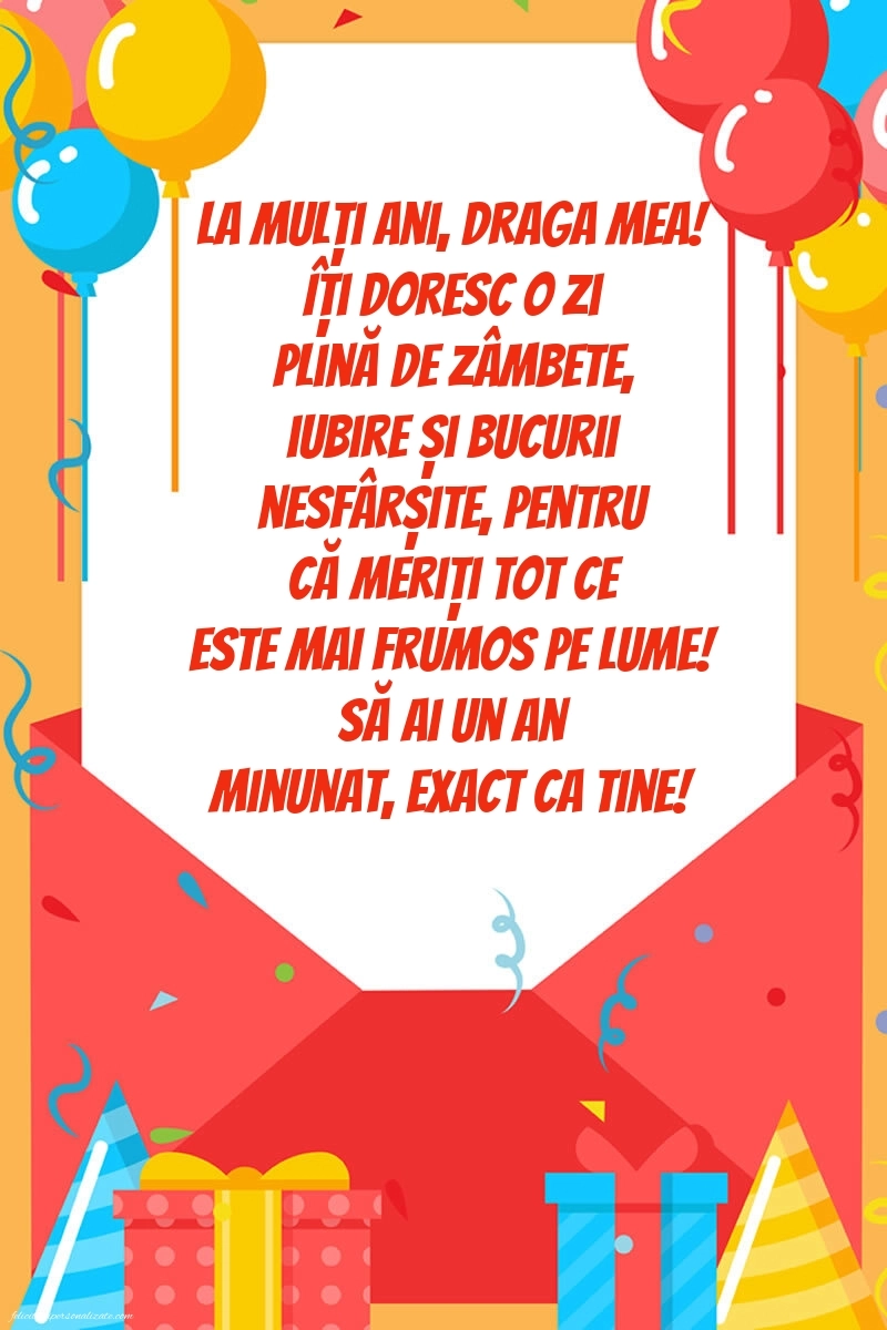 Imagini La Mulți Ani Prietena Mea: Baloane și Cadouri