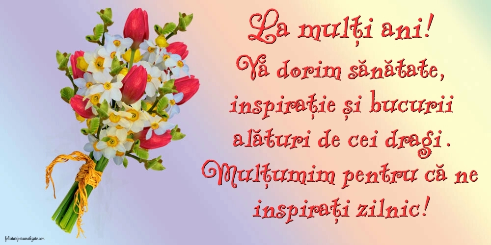 Felicitări frumoase de Ziua de Naștere pentru Profesoară: Flori