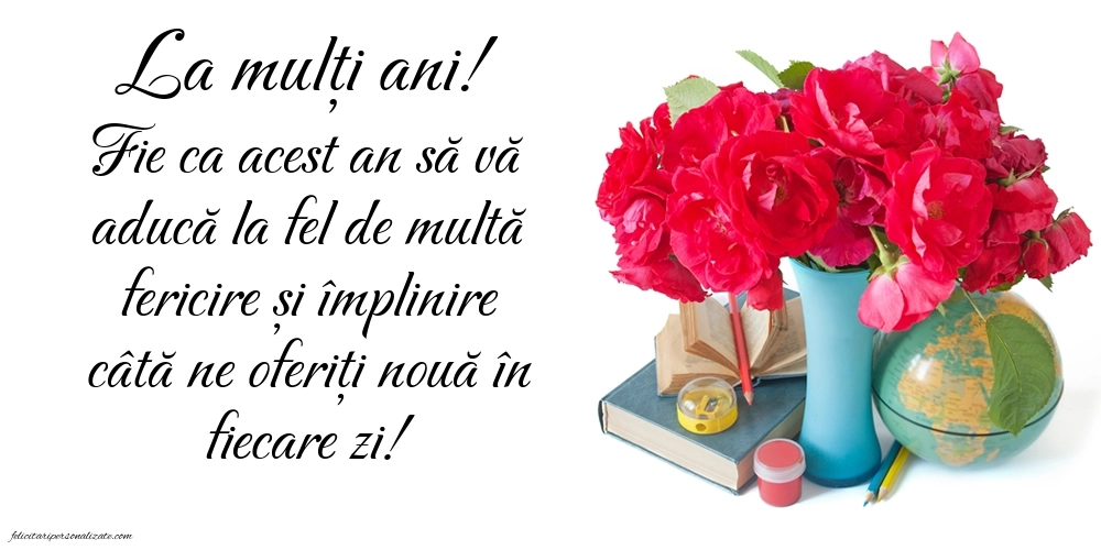 Imagini frumoase de LA MULȚI ANI pentru Profesoară: Școală