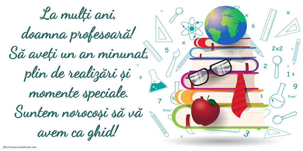 Imagini frumoase de LA MULȚI ANI pentru Profesoară: Școală