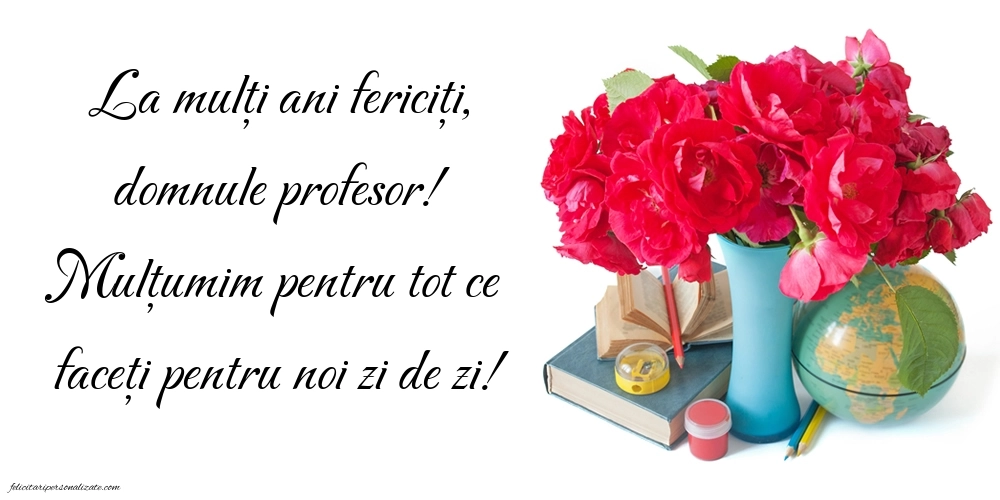 Imagini de LA MULȚI ANI pentru Profesor: Școală