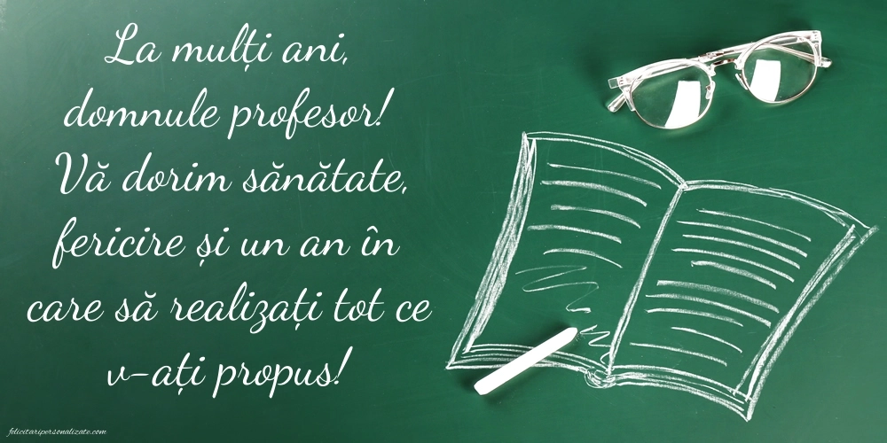 Imagini de LA MULȚI ANI pentru Profesor: Școală