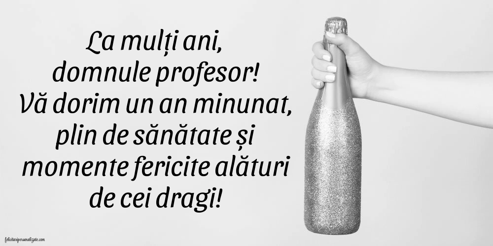 Imagini de LA MULȚI ANI pentru Profesor: Șampanie