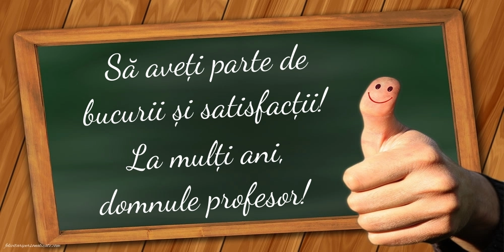Imagini de LA MULȚI ANI pentru Profesor: Școală