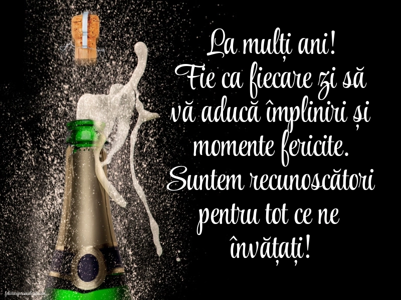 La mulți ani, domnule profesor! Imagini și Felicitări Sincere și Călduroase.: Șampanie