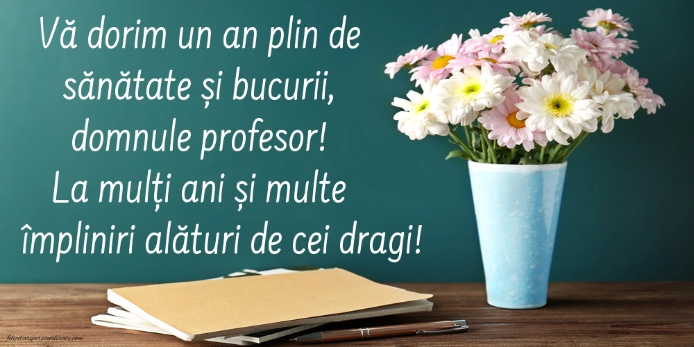 Felicitări și imagini de Ziua de Naștere pentru Profesor: Școală