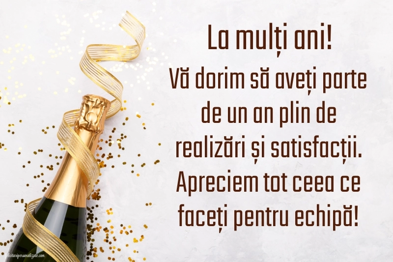 Imagini de Ziua de Naștere pentru Șef: Șampanie