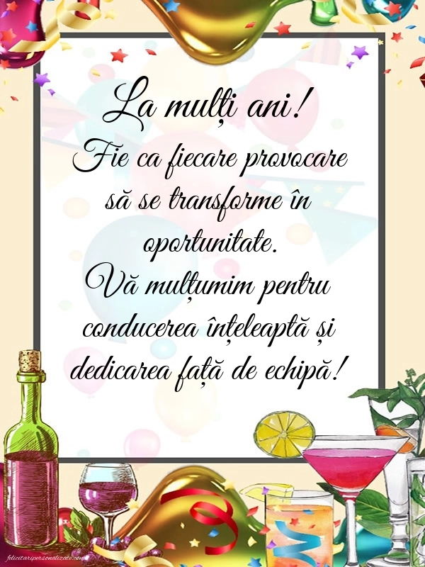 Imagini cu LA MULȚI ANI pentru șef: Confetti