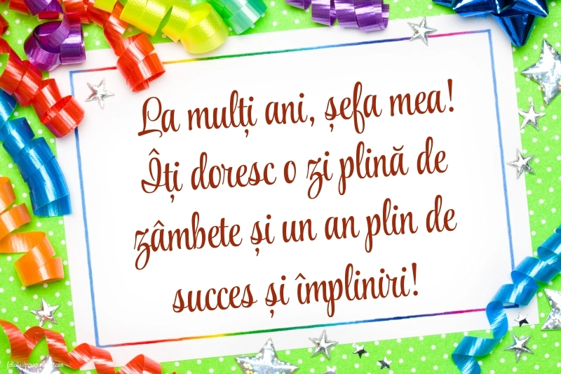 Imagini cu LA MULȚI ANI pentru șefa: Baloane