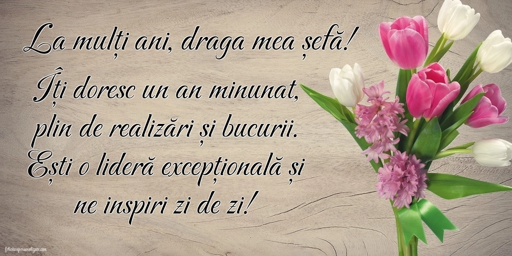 Imagini cu LA MULȚI ANI pentru șefa: Flori