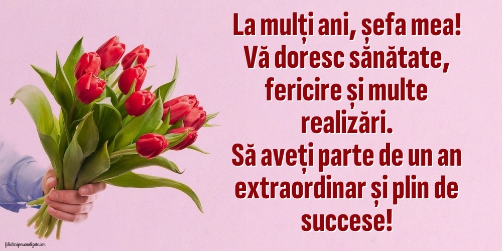 Imagini frumoase de Ziua de Naștere pentru Șefă: Flori