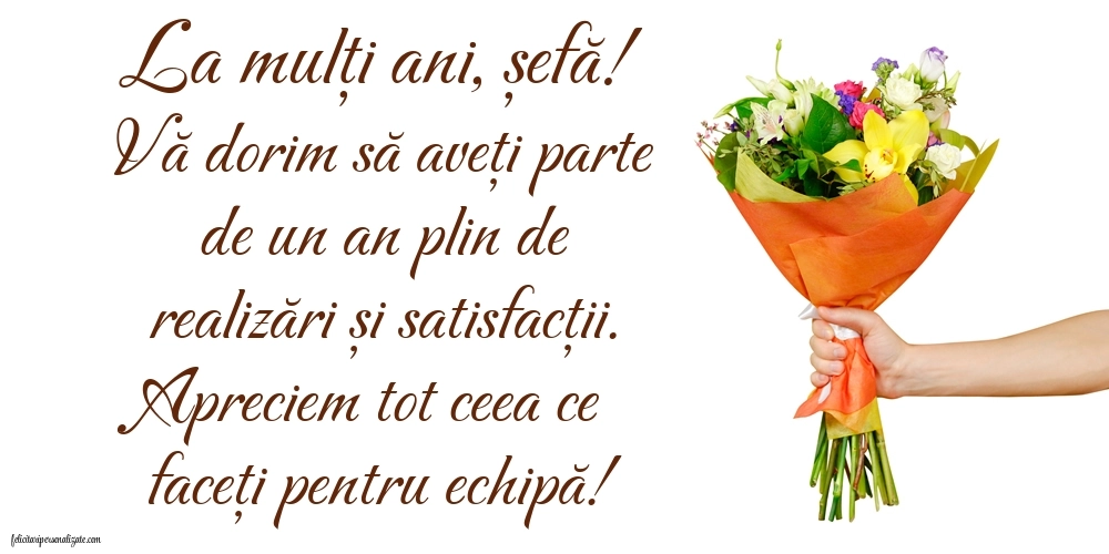 Imagini frumoase de Ziua de Naștere pentru Șefă: Buchet de flori