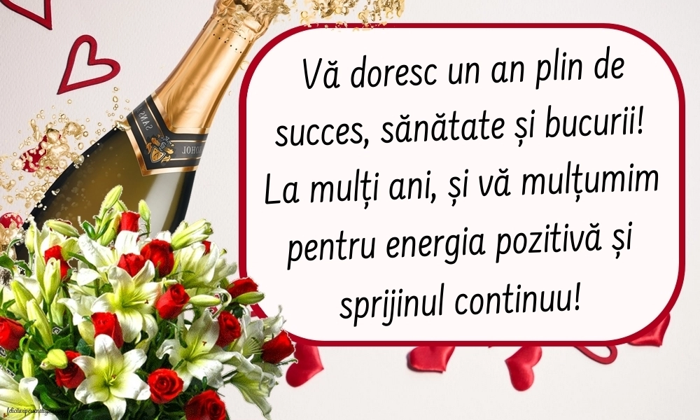 Imagini cu LA MULȚI ANI pentru șefa: Flori