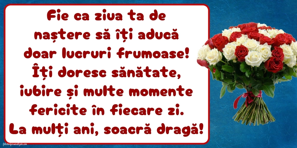 Felicitări frumoase de Ziua de Naștere pentru Soacră: Flori