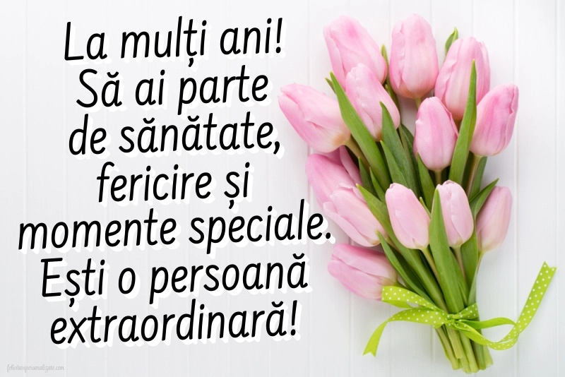 Felicitări frumoase de Ziua de Naștere pentru Soacră: Lalele