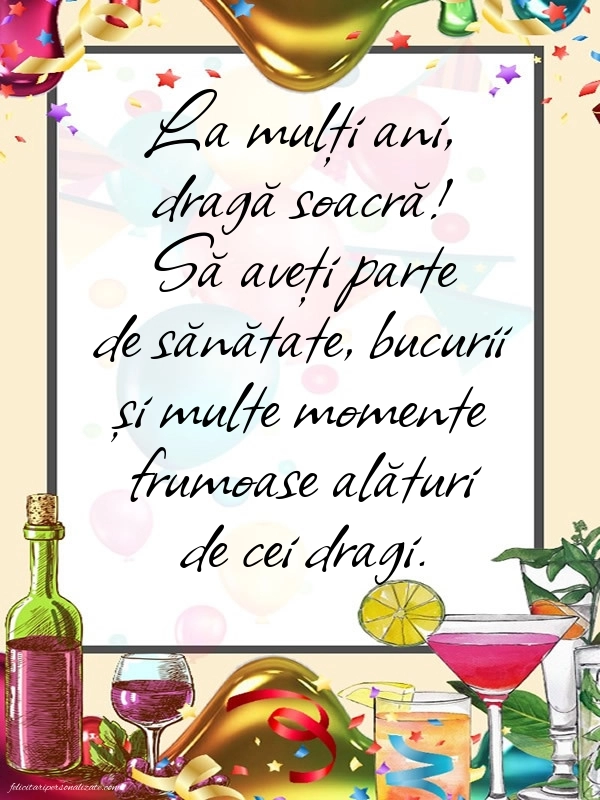 Imagini La Mulți Ani Soacra mea: Confetti