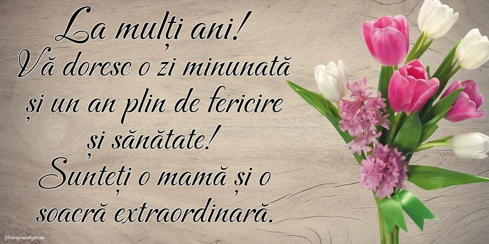 Felicitări frumoase de Ziua de Naștere pentru Soacră: Flori