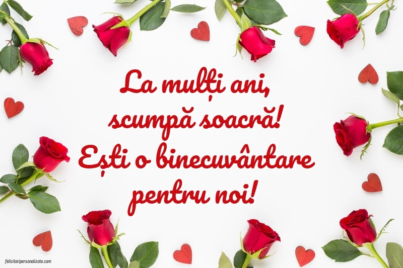 Poze cu La mulți ani pentru soacra mea: Trandafiri