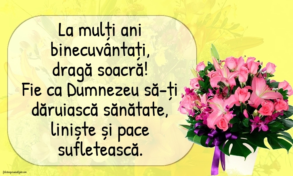 La mulți ani, soacra mea! - Imagini cu mesaje frumoase: Flori