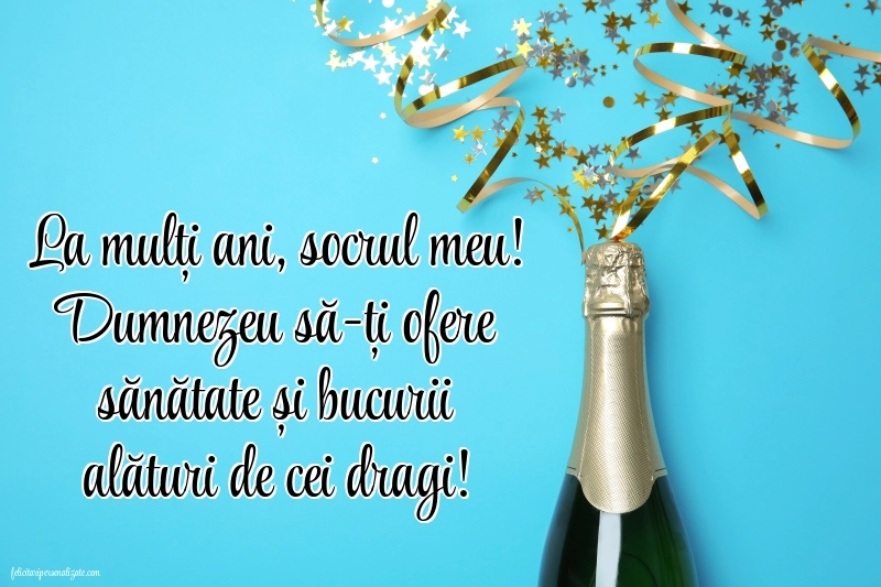 Imagini cu La mulți ani pentru socrul meu: Șampanie și confetti