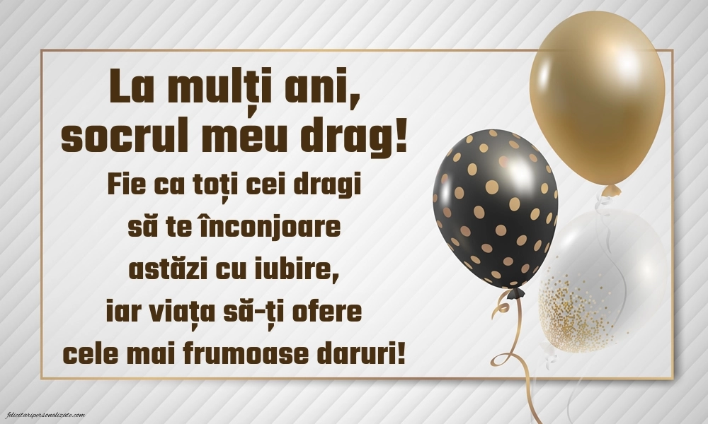 Imagini de LA MULȚI ANI tata socru: Baloane