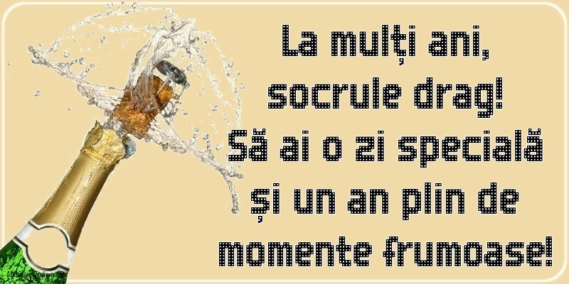 Imagini cu mesaje de la mulți ani pentru socru: Șampanie