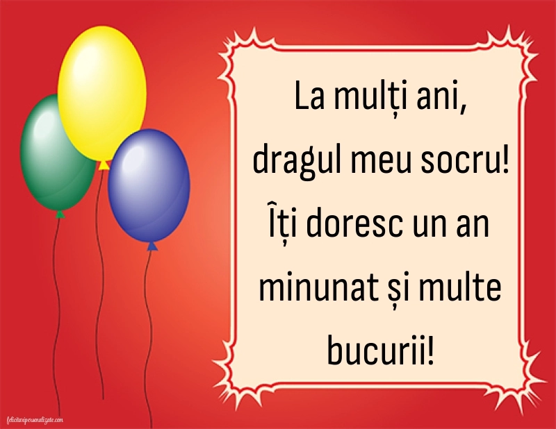 Imagini cu La mulți ani pentru socrul meu: Baloane