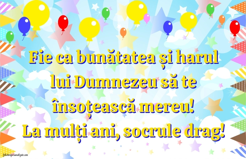 Imagini cu mesaje de la mulți ani pentru socru: Baloane