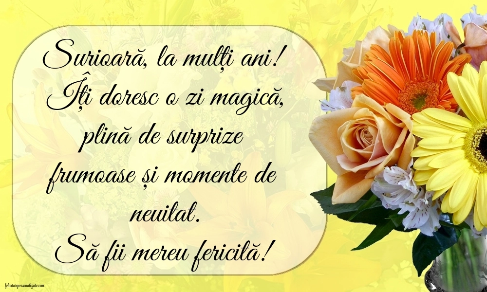 Imagini cu La mulți ani pentru sora mea: Flori