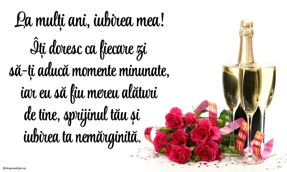 Imagini cu La mulți ani pentru soț: Șampanie și flori