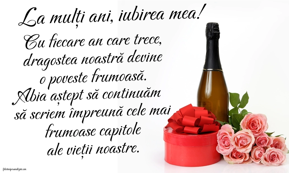 Imagini La Mulți Ani Soțul Meu: Șampanie și flori