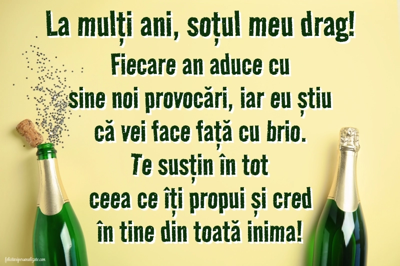 Imagini La Mulți Ani Soțul Meu: Șampanie și confetti