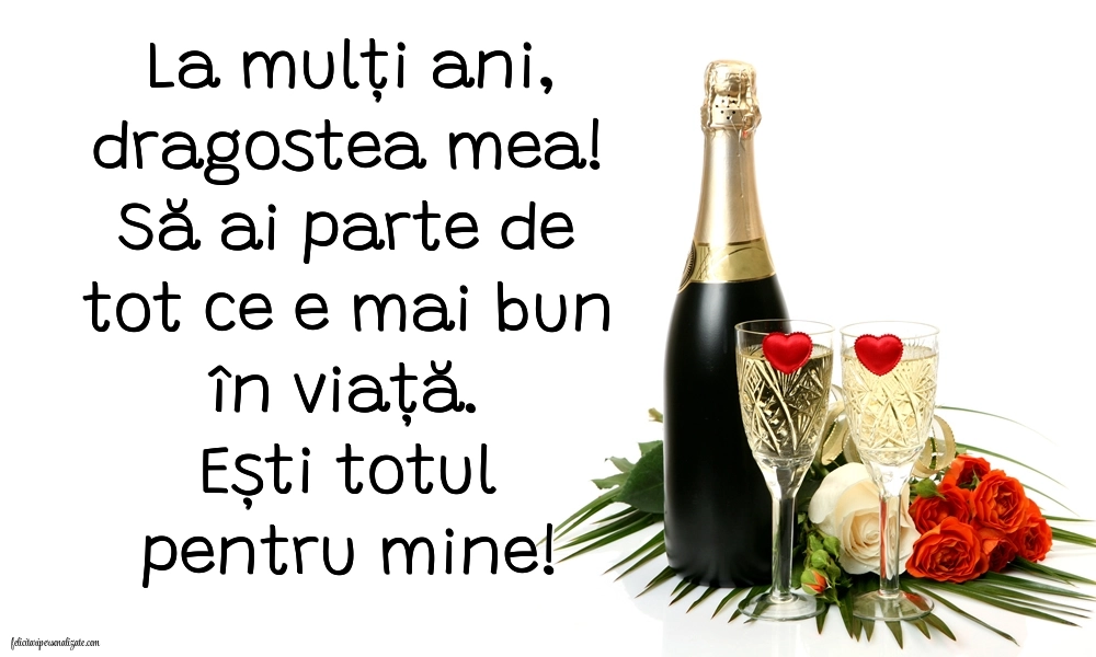 Imagini cu La mulți ani pentru soț: Șampanie și flori