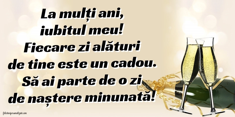 Imagini cu mesaje de La mulți ani pentru soț: Șampanie