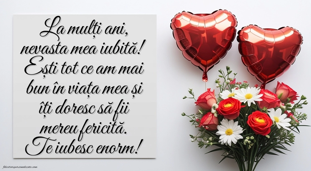 Imagini cu LA MULȚI ANI pentru Nevastă: Flori și Inimioare