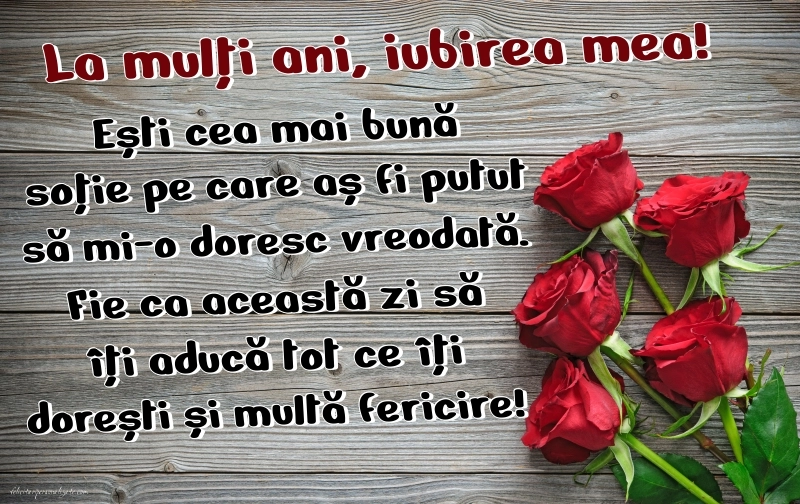 Felicitări și Imagini de Ziua de Naștere pentru Soție: Trandafiri