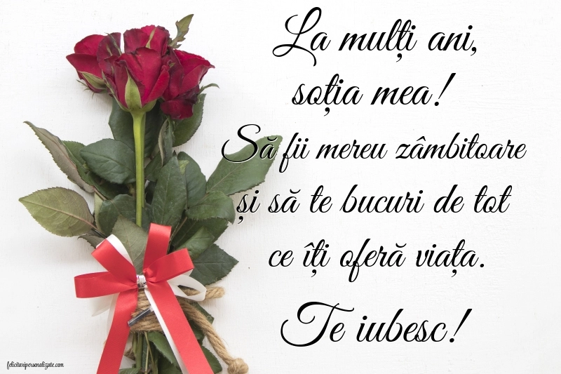 Felicitări și Imagini de Ziua de Naștere pentru Soție: Trandafiri