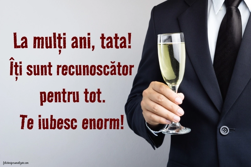 Imagini La Mulți Ani tată: Șampanie