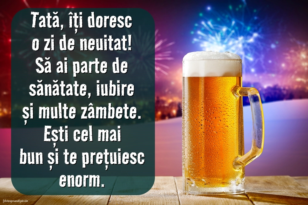 Felicitări și Imagini de Ziua de Naștere pentru Tata: Șampanie