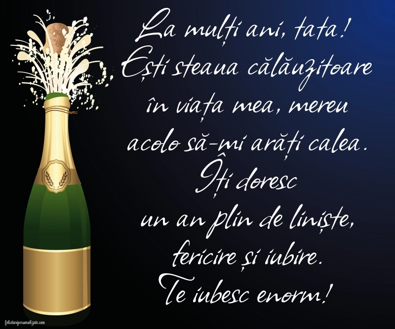 Imagini La Mulți Ani tată: Șampanie